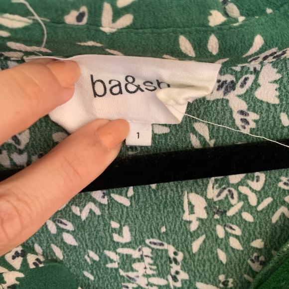 Ba&sh Green Floral Women's Top - Picture 2 of 6
